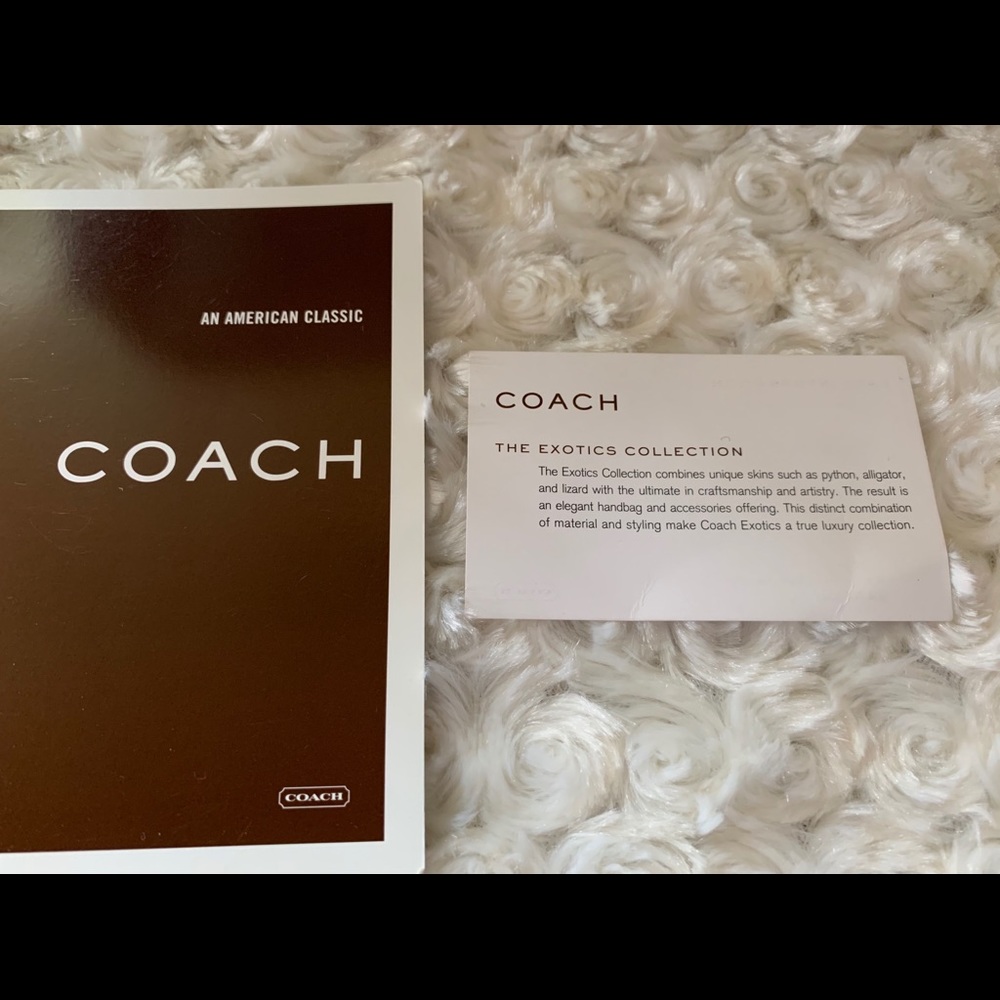 Authentic Coach Python Trimmed Handbag. - image 6